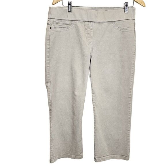 Kim Rogers Khaki Capri Pull-On Pants Size 8 - Picture 2 of 6